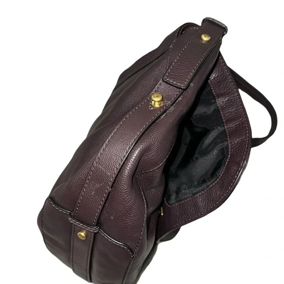 Marc by Marc Jacobs Purple Pebbled Leather Shoulder Bag - Picture 7 of 14